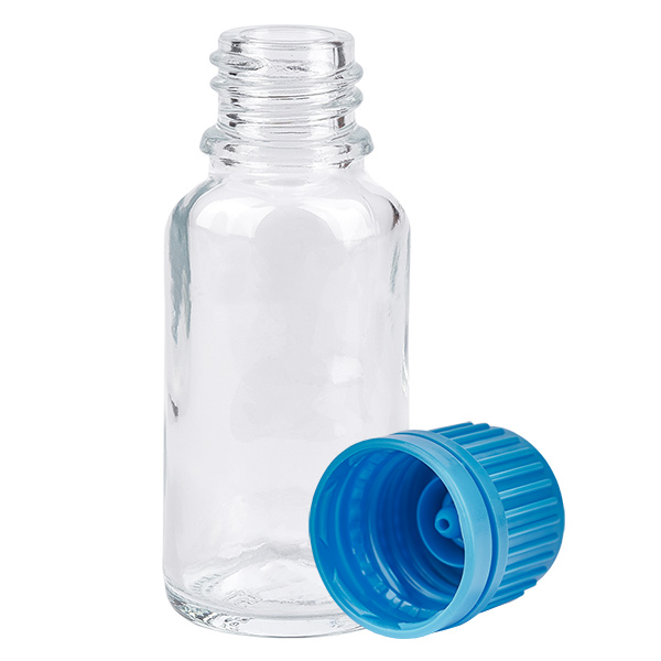 20ml pullo 11mm kierrekorkki sininen väärentämisen estävä korkki ClearLine UT18/20 20ml pullo 11mm kierrekorkki sininen väärentämisen estävä korkki ClearLine UT18/20