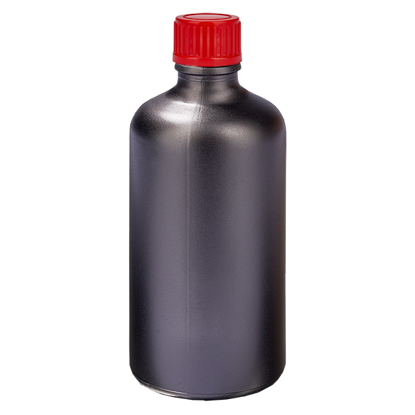 100ml pullo 11mm kierrekorkki punainen standardi BlackLine UT18/100 100ml pullo 11mm kierrekorkki punainen standardi BlackLine UT18/100