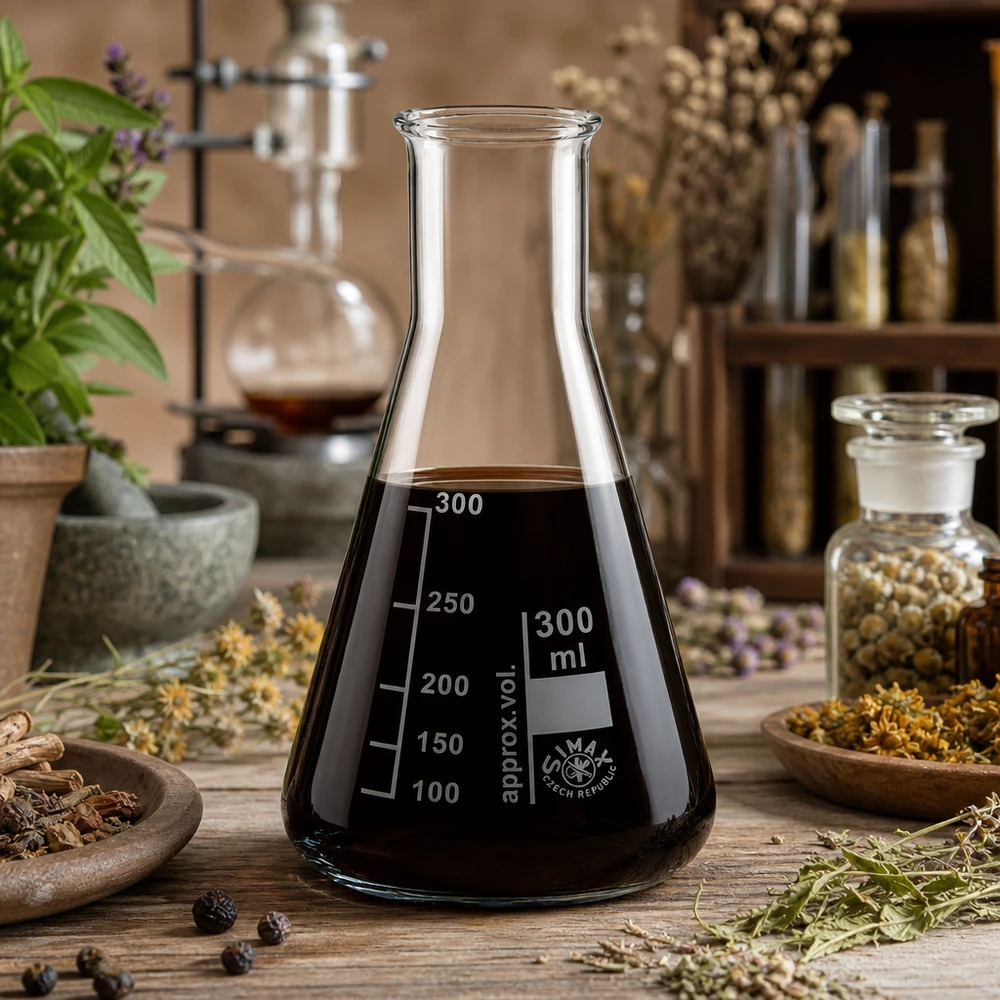 Erlenmeyer-pullo 300ml kapeakaulainen Erlenmeyer-pullo 300ml kapeakaulainen