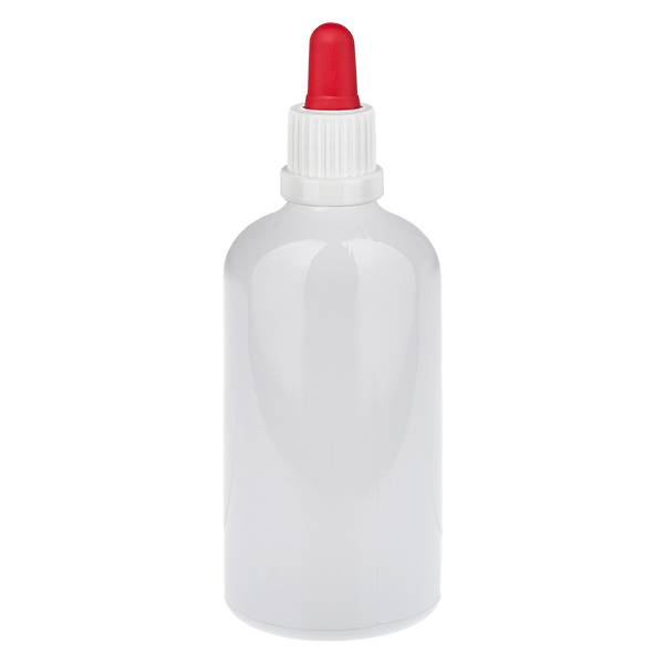 100 ml pipettipullo valkoinen/punainen, alkuperäissuljin WhiteLine UT18/100 100 ml pipettipullo valkoinen/punainen, alkuperäissuljin WhiteLine UT18/100