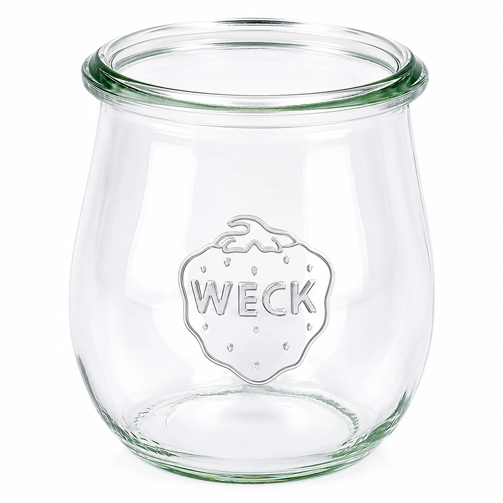 220ml tulppaanipurkki WECK RR60 WECK tulppaanipurkki 220ml RR60 kannella läpinäkyvä säilöntäpurkki ruoan säilyttämiseen ja varastointiin.
