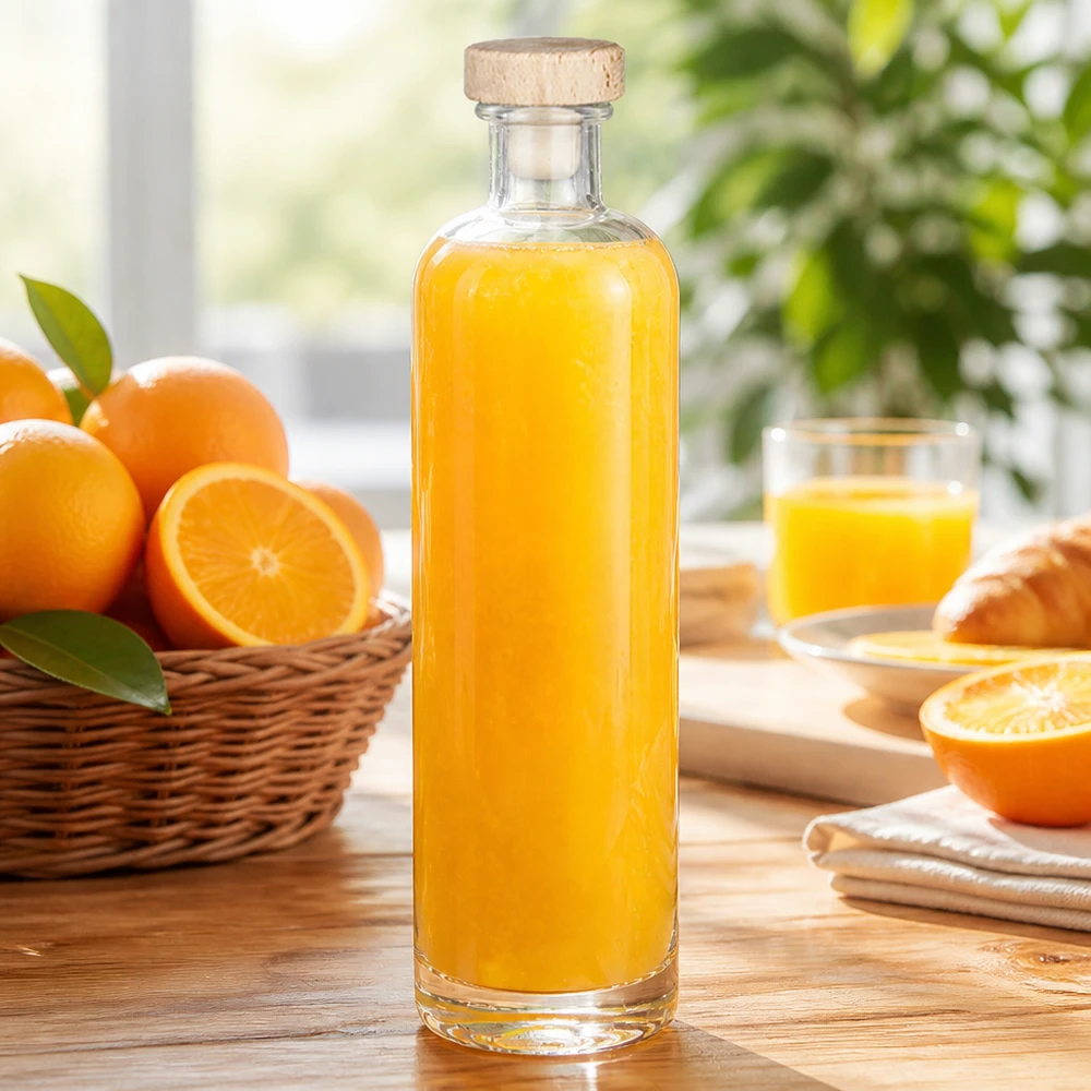 500ml Glasflasche "Ella" mit Holzgriff-Korken UNiTWIST 500ml Glasflasche "Ella" mit Holzgriff-Korken UNiTWIST