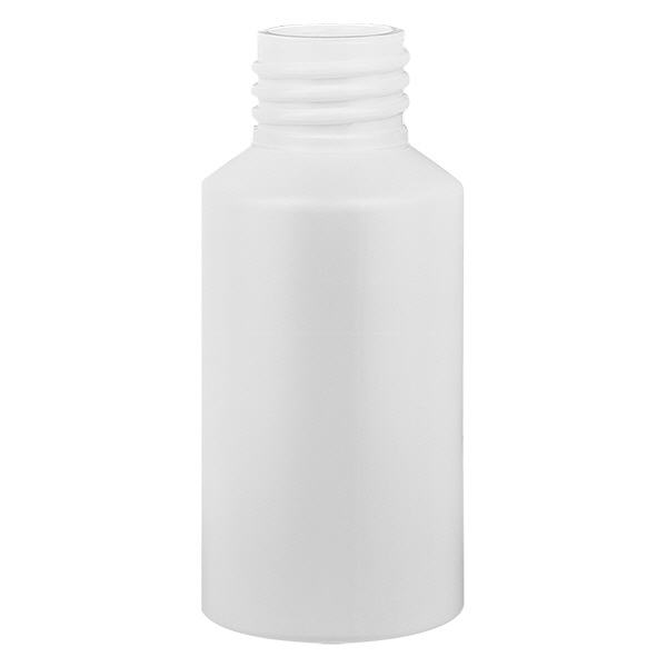 Apteekkipullo HDPE 50ml valkoinen, ilman korkkia. Apteekkipullo HDPE 50ml valkoinen, ilman korkkia.