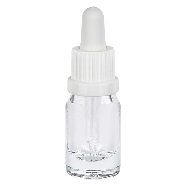 5 ml:n pipettipullo valkoinen peukaloinnin estävä korkki ClearLine UT18/5 5 ml:n pipettipullo valkoinen peukaloinnin estävä korkki ClearLine UT18/5
