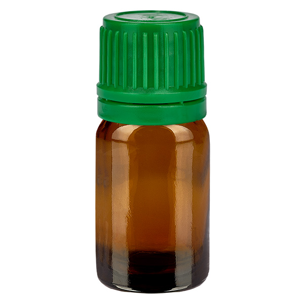 5ml pullo 11mm kierrekorkki vihreä väärentämisen estävä korkki BrownLine UT18/5