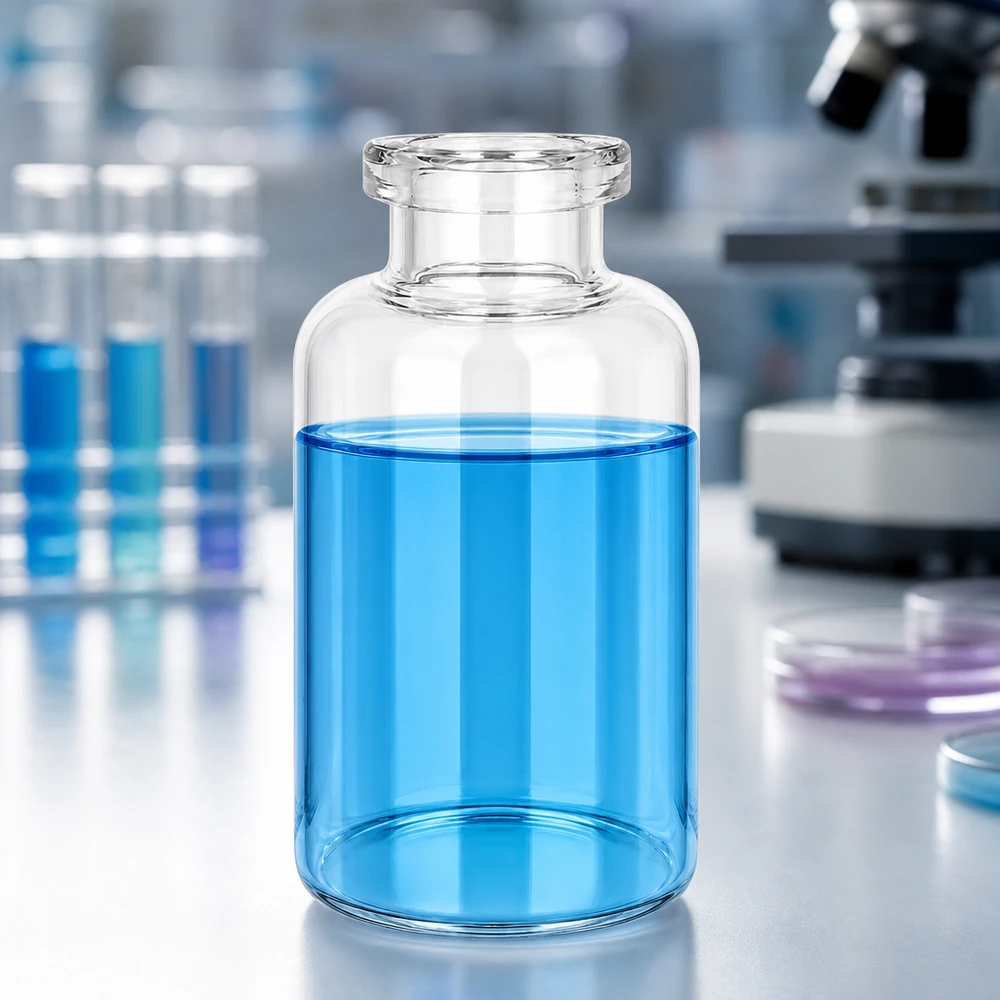 Injektiopullo kirkasta lasia 30ml Hochwertige Injektionsflasche Klarglas 30ml für Injektionslösungen in klinischer Laborumgebung