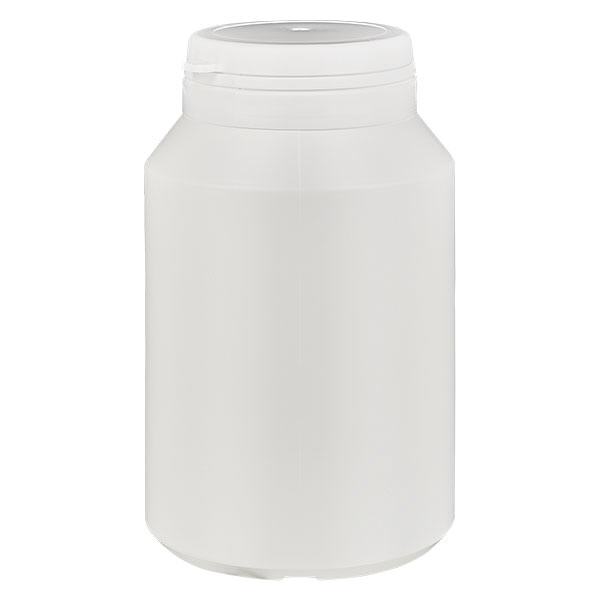 Kapselirasia 200 ml valkoinen, jossa Jaycap-sulkimella varustettu väärentämisen estävä suljin valkoinen. Kapselirasia 200 ml valkoinen, jossa Jaycap-sulkimella varustettu väärentämisen estävä suljin valkoinen.