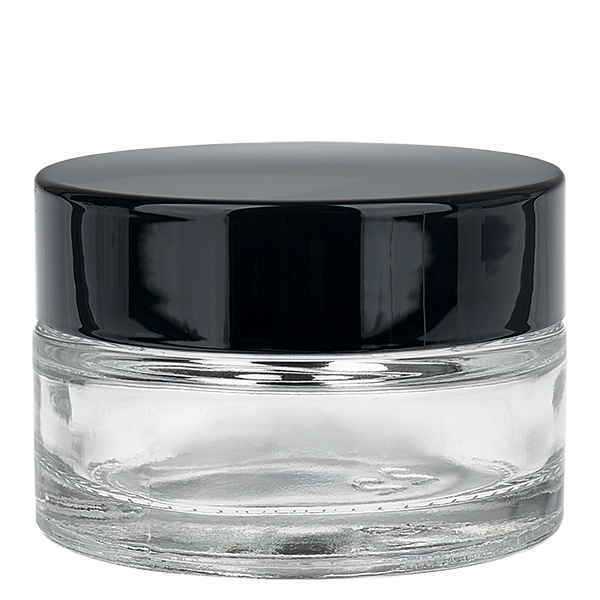 Lasipurkki 20ml kirkas, jossa on UNiTWIST-sisäkansi. Lasipurkki 20ml kirkas, jossa on UNiTWIST-sisäkansi.