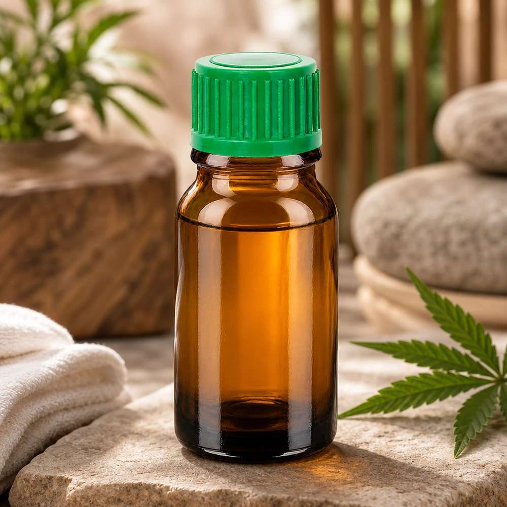 STD BrownLine UT18/10 tippapullo 10ml ruskeaa lasia vihreä korkki naturopatiaan