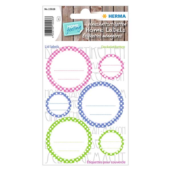 Kannetarrat värilliset (18 tarraa) ø24/44mm