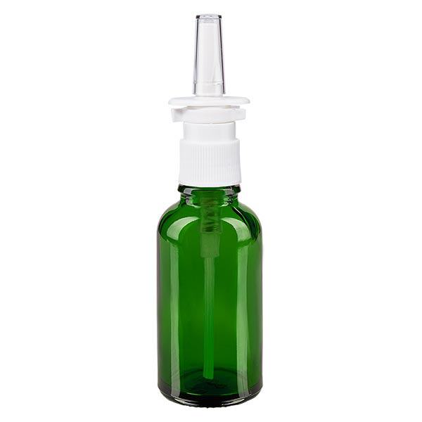 Apteekkipullo vihreä 30ml nenäsumute valkoinen vakio Apteekkipullo vihreä 30ml nenäsumute valkoinen vakio
