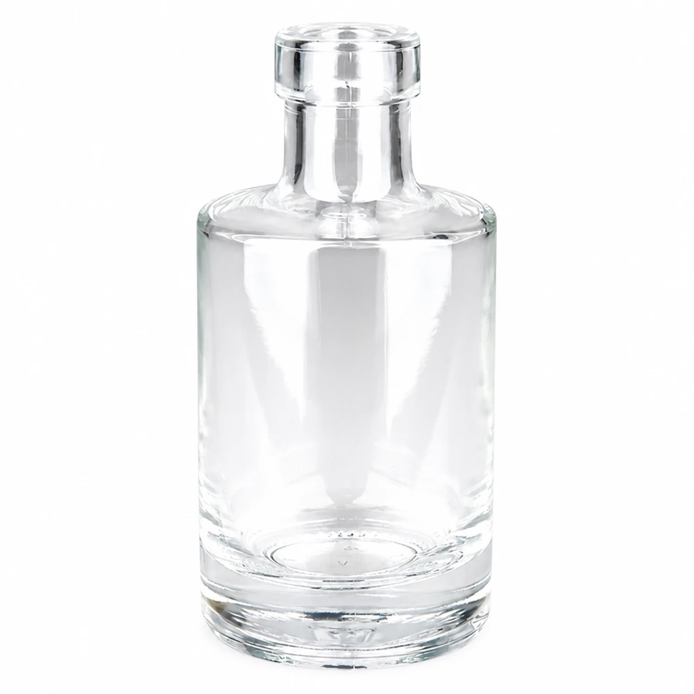 200ml Glasflasche "Marie" ohne Verschluss UNiTWIST 200ml lasipullo Marie ilman korkkia UNiTWIST läpinäkyvä tyhjä valkoinen tausta Tuotekuvaus