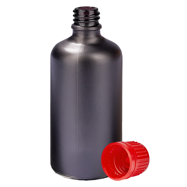 100ml pullo 11mm kierrekorkki punainen väärentämisen estävä sulkeminen BlackLine UT18/100 100ml pullo 11mm kierrekorkki punainen väärentämisen estävä sulkeminen BlackLine UT18/100