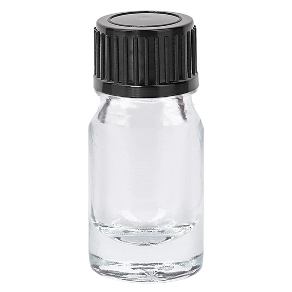 5ml pullo 11mm kierrekorkki musta Standard ClearLine UT18/5 5ml pullo 11mm kierrekorkki musta Standard ClearLine UT18/5