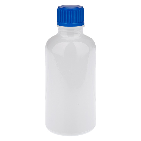 50 ml pullo, 11 mm kierrekorkki, sininen, vakiomallinen WhiteLine UT18/50 50 ml pullo, 11 mm kierrekorkki, sininen, vakiomallinen WhiteLine UT18/50