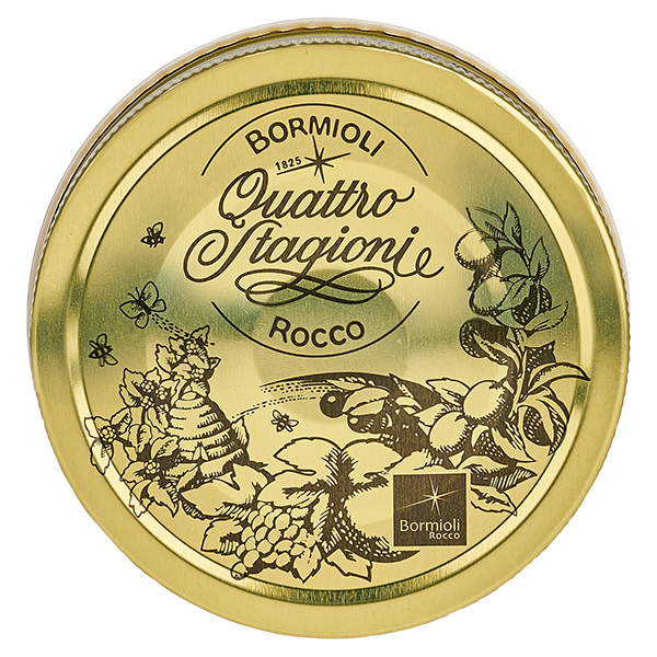 Ruuvikorkki "Quattro Stagioni" kultainen QS70mm