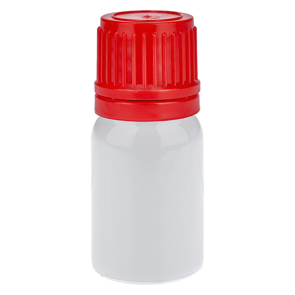 5 ml:n pullo, 11 mm:n kierrekorkki, punainen, turvakorkki WhiteLine UT18/5 5 ml:n pullo, 11 mm:n kierrekorkki, punainen, turvakorkki WhiteLine UT18/5