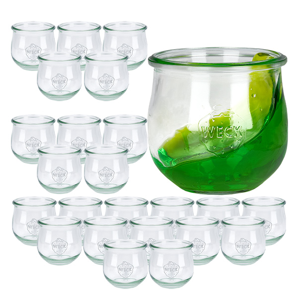 24 Weck-purkin setti 370 ml:n tulppaanipurkki. 24 Weck-purkin setti 370 ml:n tulppaanipurkki.