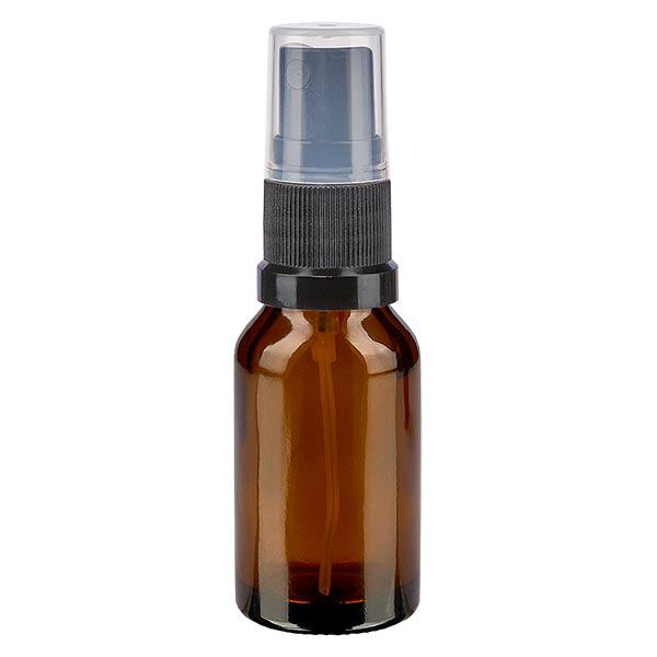 Apteekkipullo ruskea 30ml ruiskukorkki musta Apteekkipullo ruskea 30ml ruiskukorkki musta