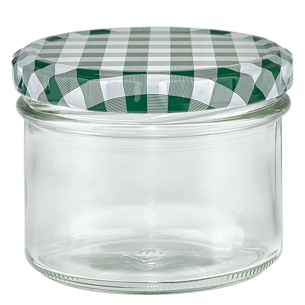 225ml juomalasit + BasicSeal-kansi vihreä/valkoinen UNiTWIST