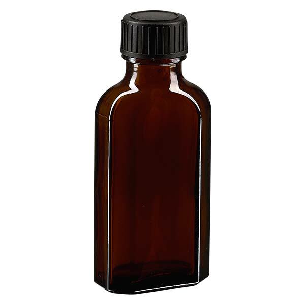 50 ml Meplatin ruskea ruuvikorkki, jossa on EPE-sulkukiekko.