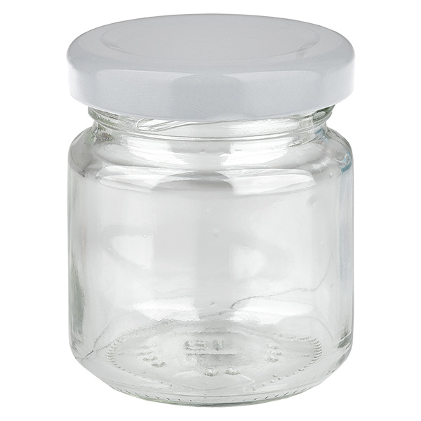 53ml pyöreä purkki BasicSeal-kannella valkoinen UNiTWIST