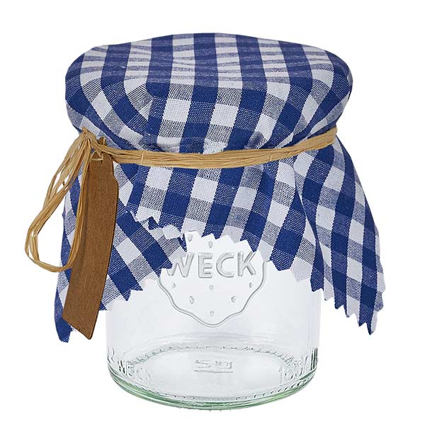 Kangas korusilppu siniruutuinen 15cm neliö 15cm