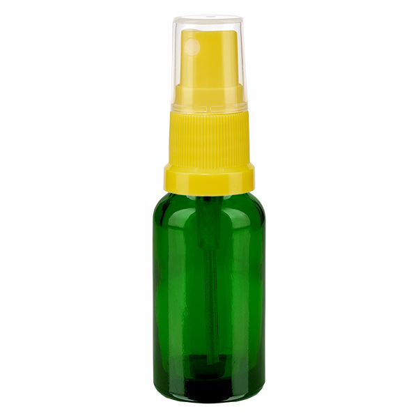 20ml suihkepullo keltainen/läpinäkyvä vakiokorkki GreenLine UT18/20 20ml suihkepullo keltainen/läpinäkyvä vakiokorkki GreenLine UT18/20