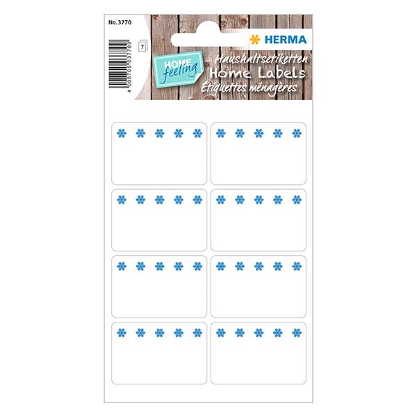 Pakastetarrat valkoinen (56 tarraa) 26x40mm 26x40mm.