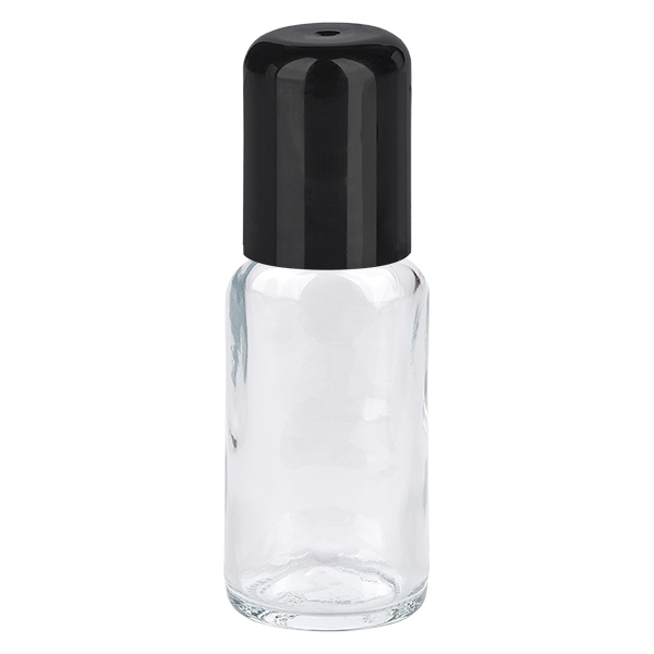 20ml roll-on-pullo musta vakiokorkki ClearLine UT18/20 20ml roll-on-pullo musta vakiokorkki ClearLine UT18/20