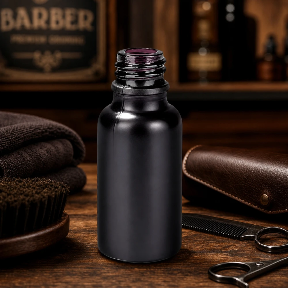 20ml annostelupullo BlackLine UT18/20 UNiTWIST UNiTWIST Matta 20ml apteekkipullo BlackLine UT18/20 tyylikkäällä pintakäsittelyllä parturi-kampaamotuotteille.