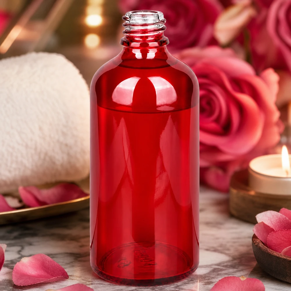 100ml apteekkipullo RedLine UT18/100 UNiTWIST - 100ml apteekkipullo RedLine UT18/100 UNiTWIST Laadukas 100ml RedLine apteekkipullo läpinäkyvästä punaisesta lasista farmaseuttisiin tarkoituksiin.