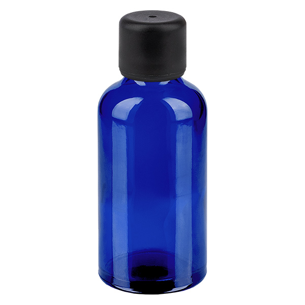 50ml pullo 6mm kierrekorkki musta Standard BlueLine UT18/50 Standard BlueLine UT18/50