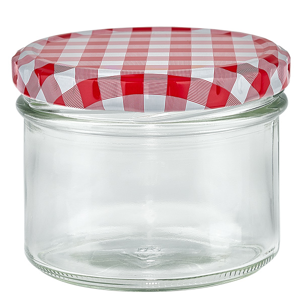 225ml juomalasit + BasicSeal-kansi punainen/valkoinen UNiTWIST