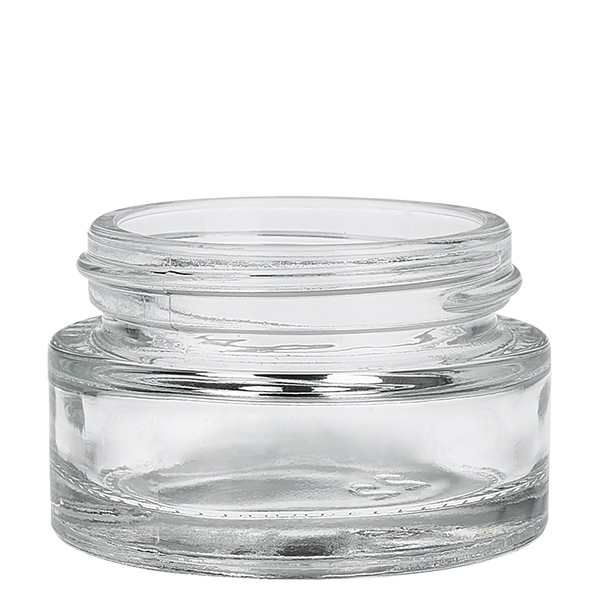 Lasipurkki 20ml kirkas, jossa on UNiTWIST-sisäkansi. Lasipurkki 20ml kirkas, jossa on UNiTWIST-sisäkansi.
