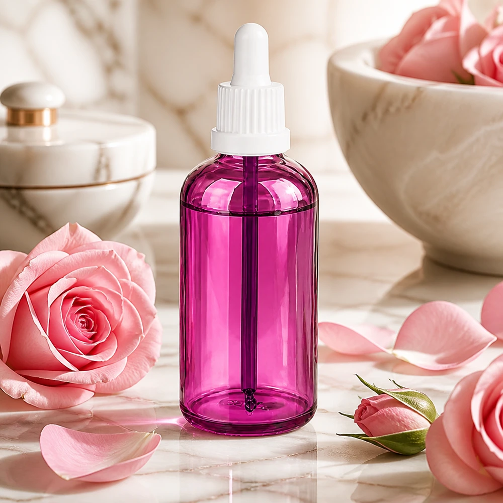 100ml pipettipullo valkoinen Originality kierrekorkki PurpleLine UT18/100 PurpleLine UT18/100 100ml pipettipullo korkealaatuista lasia tyylikkäässä PurpleLine-lookissa kosmetiikkaan.