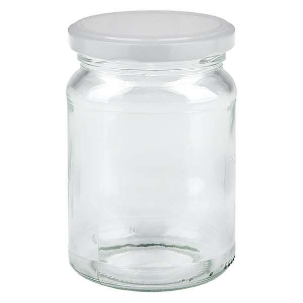 205ml pyöreä purkki BasicSeal-kannella valkoinen UNiTWIST