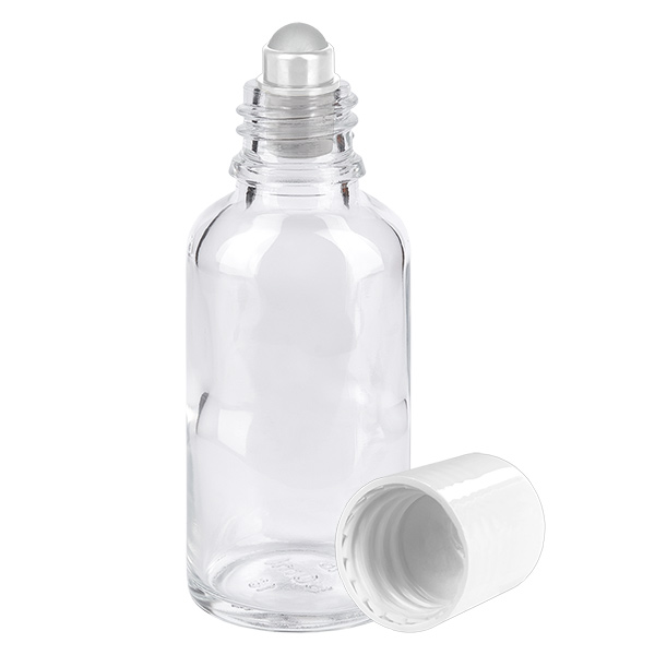 30ml roll-on-pullo valkoinen vakiokorkki ClearLine UT18/30