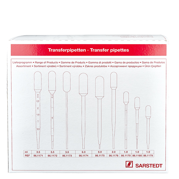 3,5 ml:n siirtopipetti (155x12,5 mm) ilman asteikkoa. Graduaatio 3,5 ml:n siirtopipetti (155x12,5 mm) ilman asteikkoa. Graduaatio