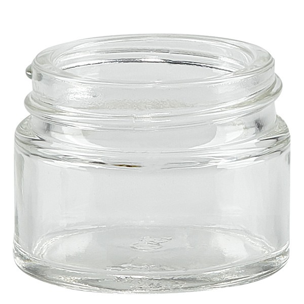Voidepurkki (lasipurkki) 15 ml kirkas, ilman kantta, kierre 38mm/R3 Voidepurkki (lasipurkki) 15 ml kirkas, ilman kantta, kierre 38mm/R3