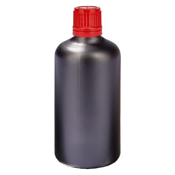 100ml pullo 11mm kierrekorkki punainen väärentämisen estävä sulkeminen BlackLine UT18/100