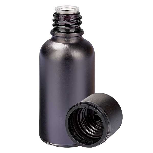 30ml pullo 3mm kierrekorkki, joka on varustettu väärentämisen estävällä sulkimella BlackLine UT18/30 30ml pullo 3mm kierrekorkki, joka on varustettu väärentämisen estävällä sulkimella BlackLine UT18/30