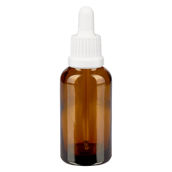 30ml pipettipullo valkoinen väärentämisen varalta suljettava BrownLine UT18/30