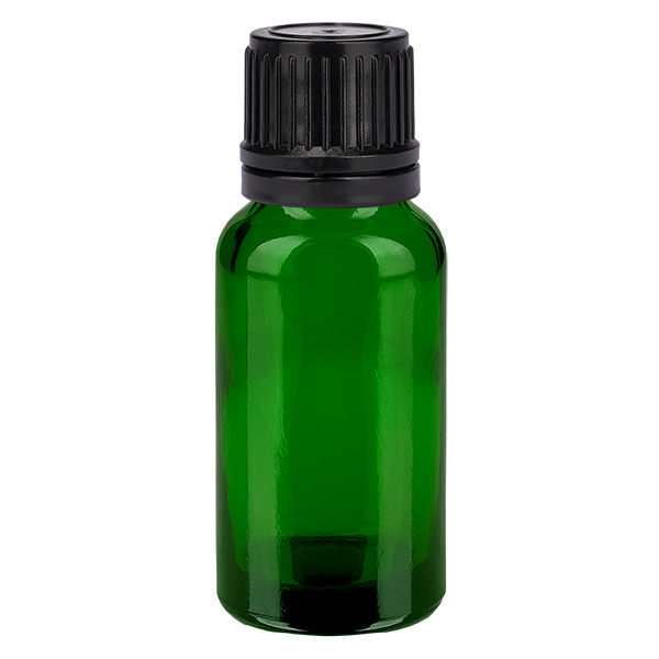 20ml pumppupullo musta vakiokorkki GreenLine UT18/20 20ml pumppupullo musta vakiokorkki GreenLine UT18/20