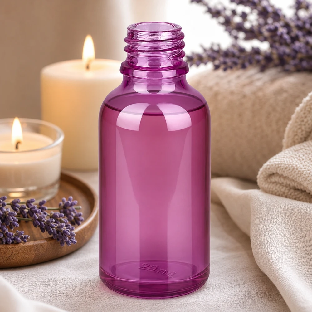 PurpleLine 30ml apteekkipullo, jossa on käytännöllinen UT18/30 kierrekorkki helppoa annostelua varten.