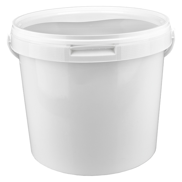 ämpäri 5.6L valkoisesta polypropeenimuovista valmistettu kannellinen ämpäri 5.6L ämpäri 5.6L valkoisesta polypropeenimuovista valmistettu kannellinen ämpäri 5.6L