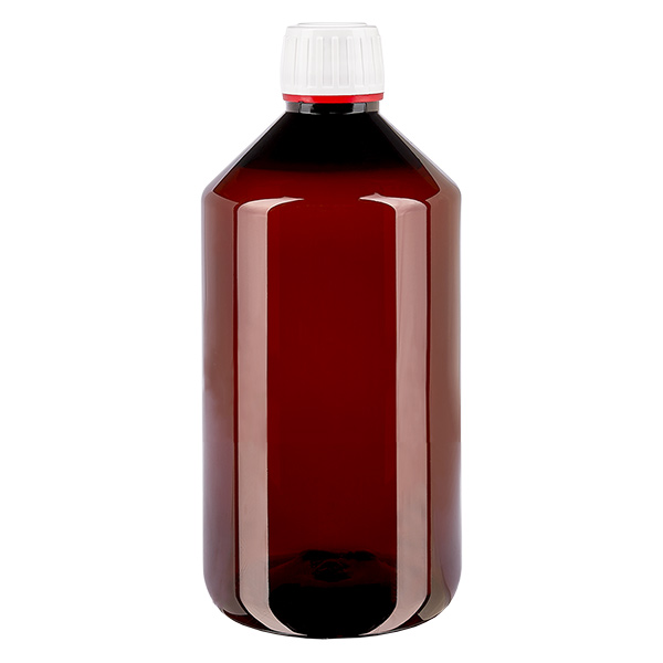 PET-pullo 750ml, jossa on valkoinen peukaloitava korkki, hienojuovitettu PET-pullo 750ml, jossa on valkoinen peukaloitava korkki, hienojuovitettu