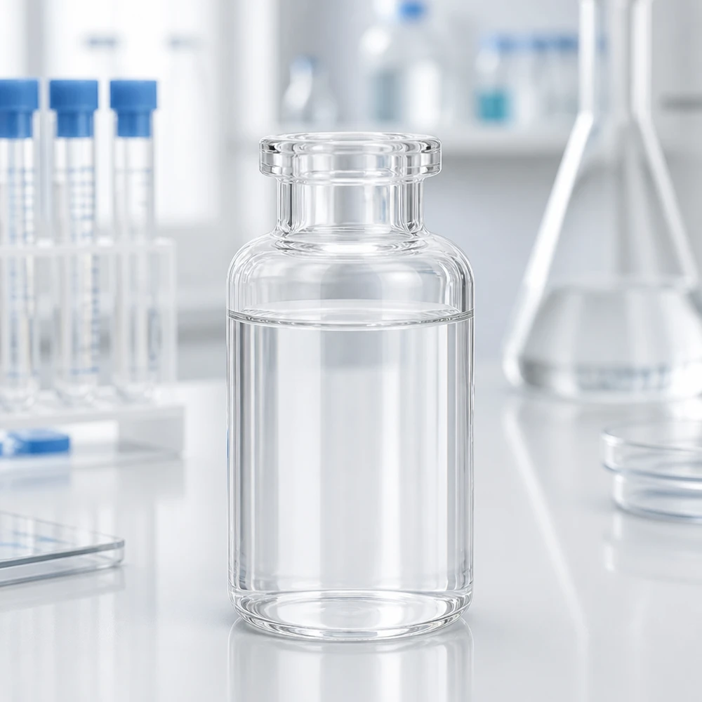 Injektiopullo kirkasta lasia 30ml Sterile Injektionsflasche aus Klarglas 30ml Füllvolumen für Medikamente und Wirkstoffe