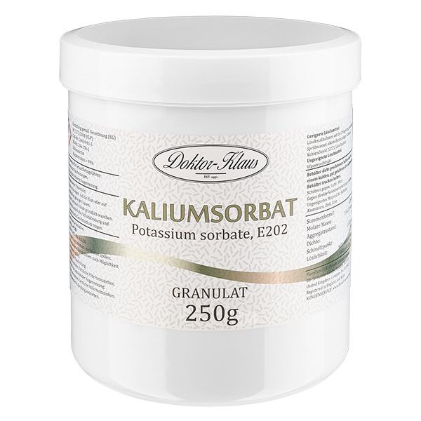 Kaliumsorbaatti (kaliumsorbaatti) 250g Doktor-Klaus Kaliumsorbaatti (kaliumsorbaatti) 250g Doktor-Klaus