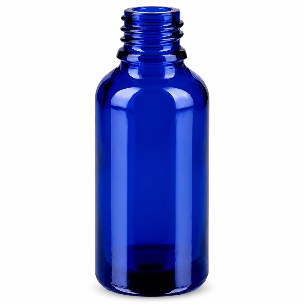 Roll-on lasipullo 30ml koboltinsininen STD BlueLine UT18/30 eteerisille öljyille.